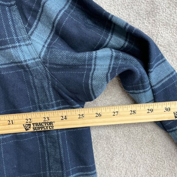 NEW Colorado Men's XL Clothing Plaid Flannel Button Up Shirt Blue - Picture 5 of 10